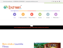 Tablet Screenshot of lourinhofilmes.com.br